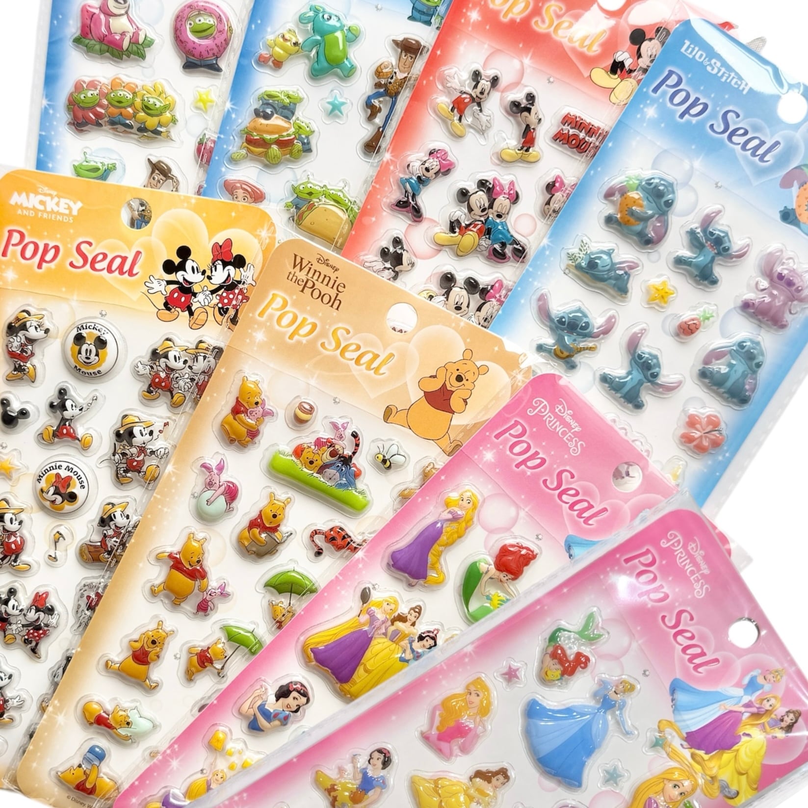 【計222枚】ディズニーぷくぷくシール 計222枚】ディズニーぷくぷくシール