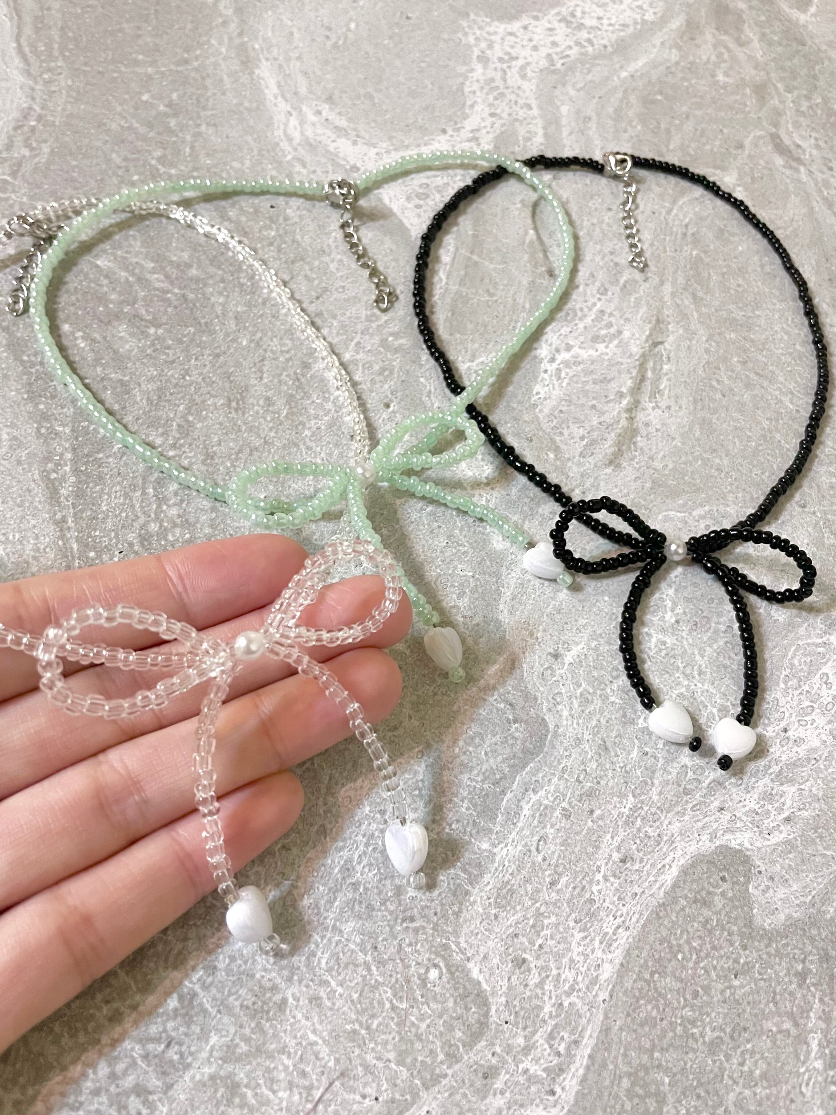 Ribbon beads pendant