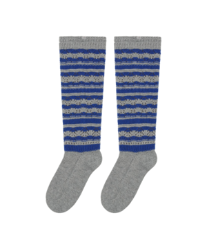 [COYSEIO] STRIPED MORI KNEE SOCKS MELANGE GREY 正規品 韓国ブランド 韓国通販 韓国代行 韓国ファッション コイセイオ 日本 店舗