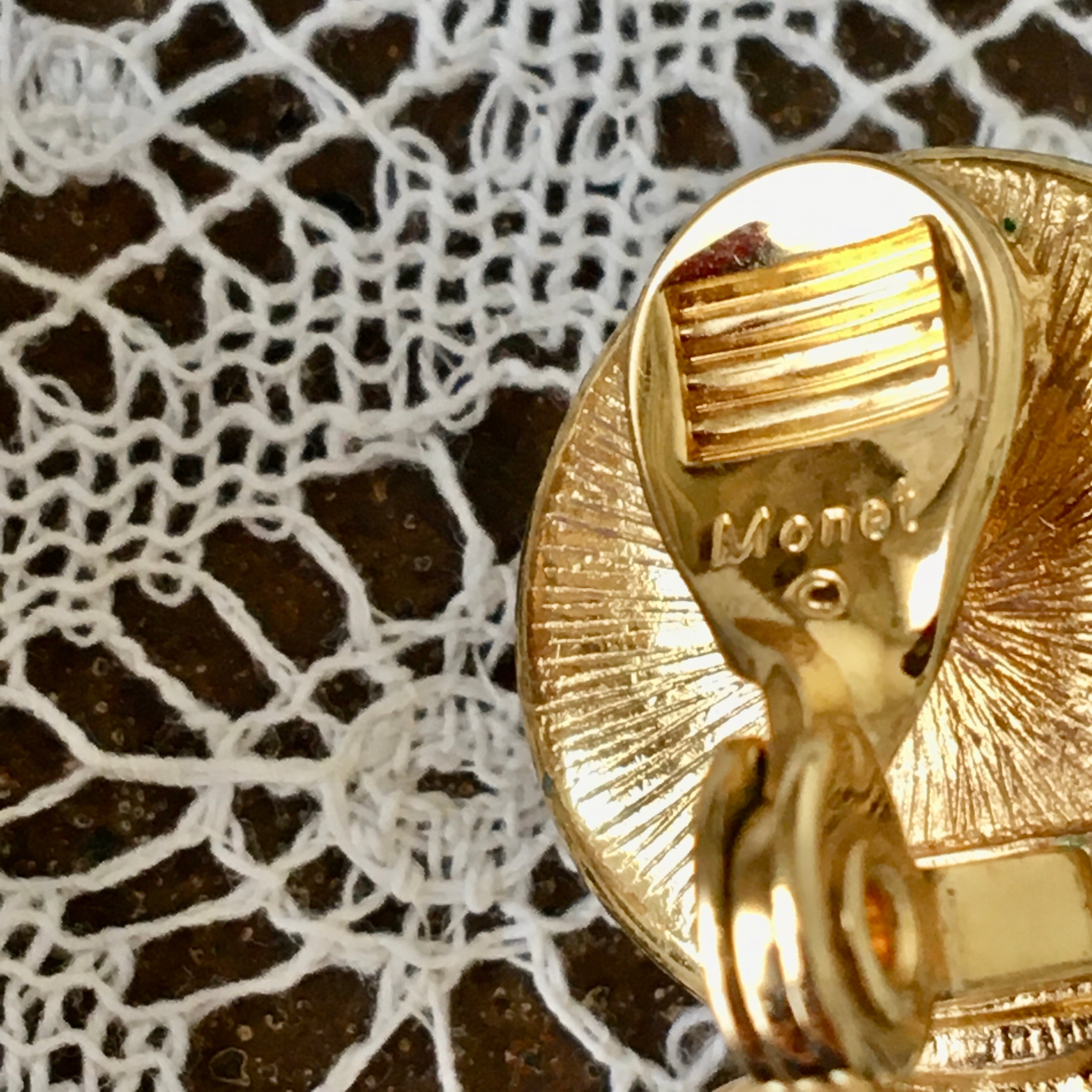 アンティーク ヴィンテージ イヤリング Monet モネ 揺れるパール