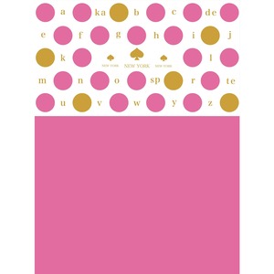 ガラス用単色転写紙　Party colors   ピンク×ゴールド（金彩は600度）