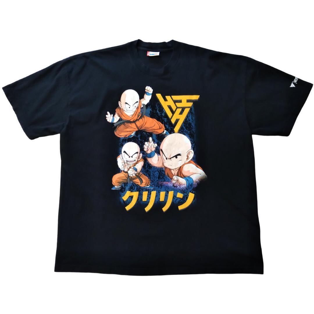 古着 ドラゴンボール Tシャツ 2XL 黒 クリリン アニメT 海外公式