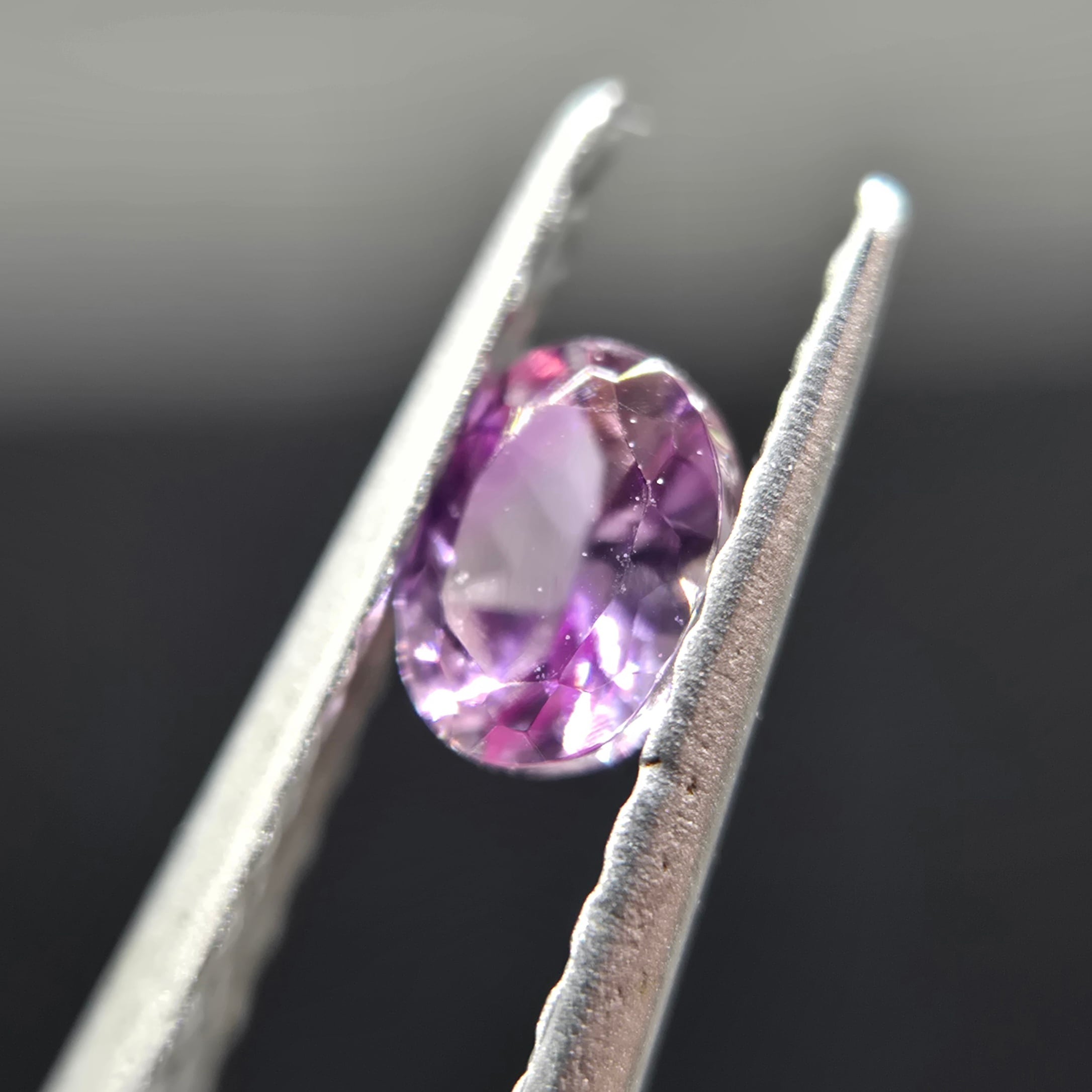 天然水晶　美しい薄ピンク紫色 天然ゾイサイト ピンク・ゾイサイト 0.222カラット | たんざ屋