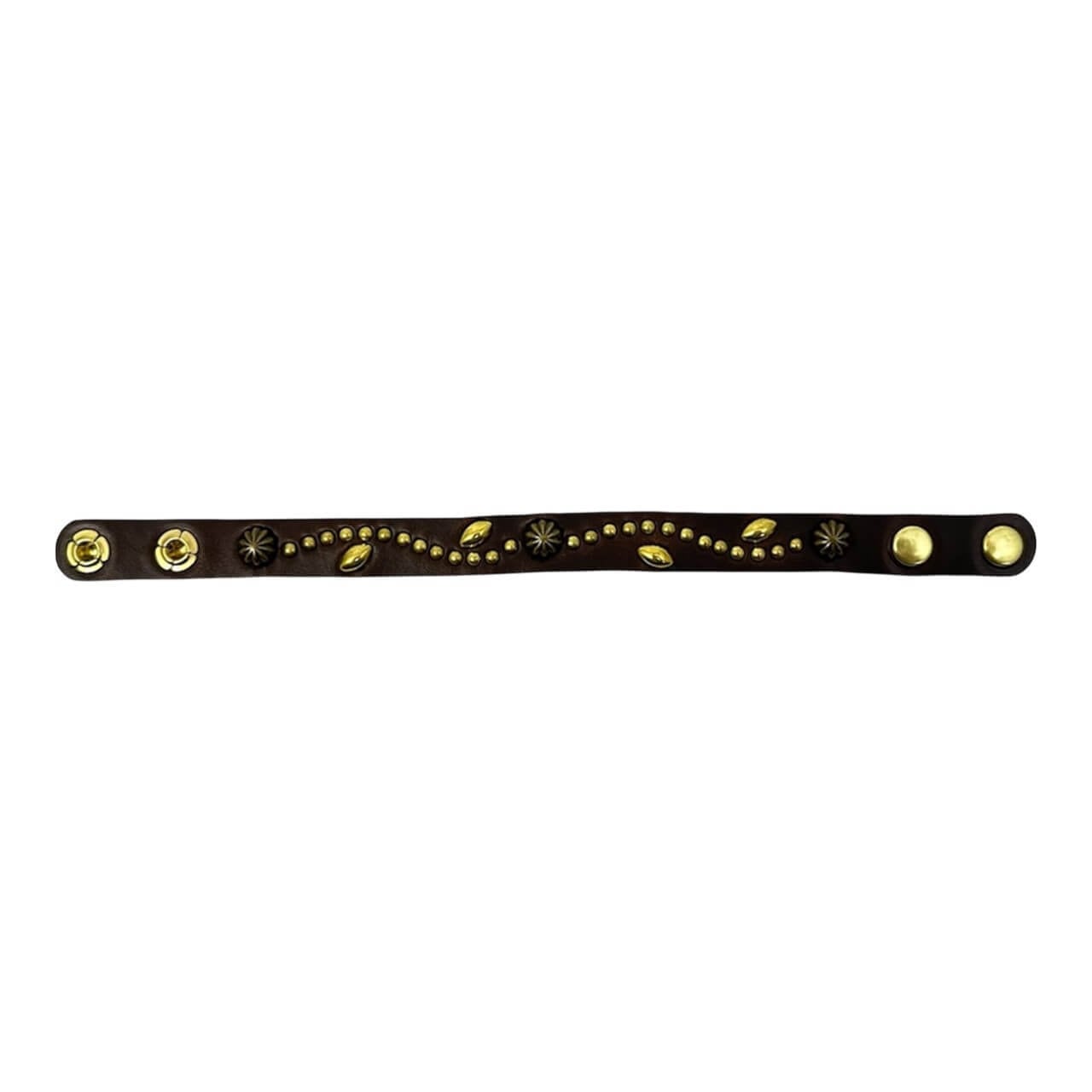 Re-ACT / Studs Narrow Brace - クロムエクセルレザー スタッズナロー