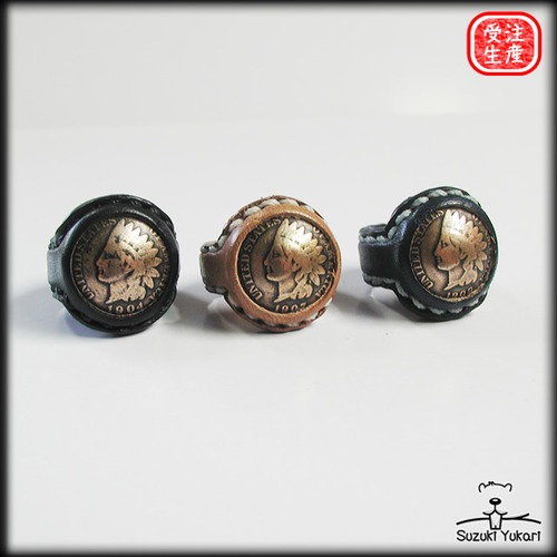 Leather Coin Ring / LCR-001