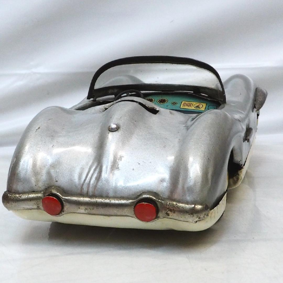 旭玩具【メルセデス ベンツ300SLR黄】ブリキtin toy car自動車箱付