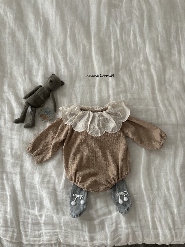 [ mien bloom B ] knit lace suit