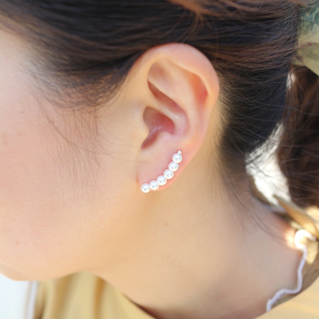 ミニパールイヤーカフ