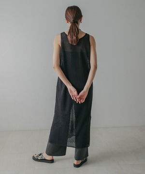 BLOCK SHEER KNIT DRESS(ブロックシアーニットドレス )【5514027】
