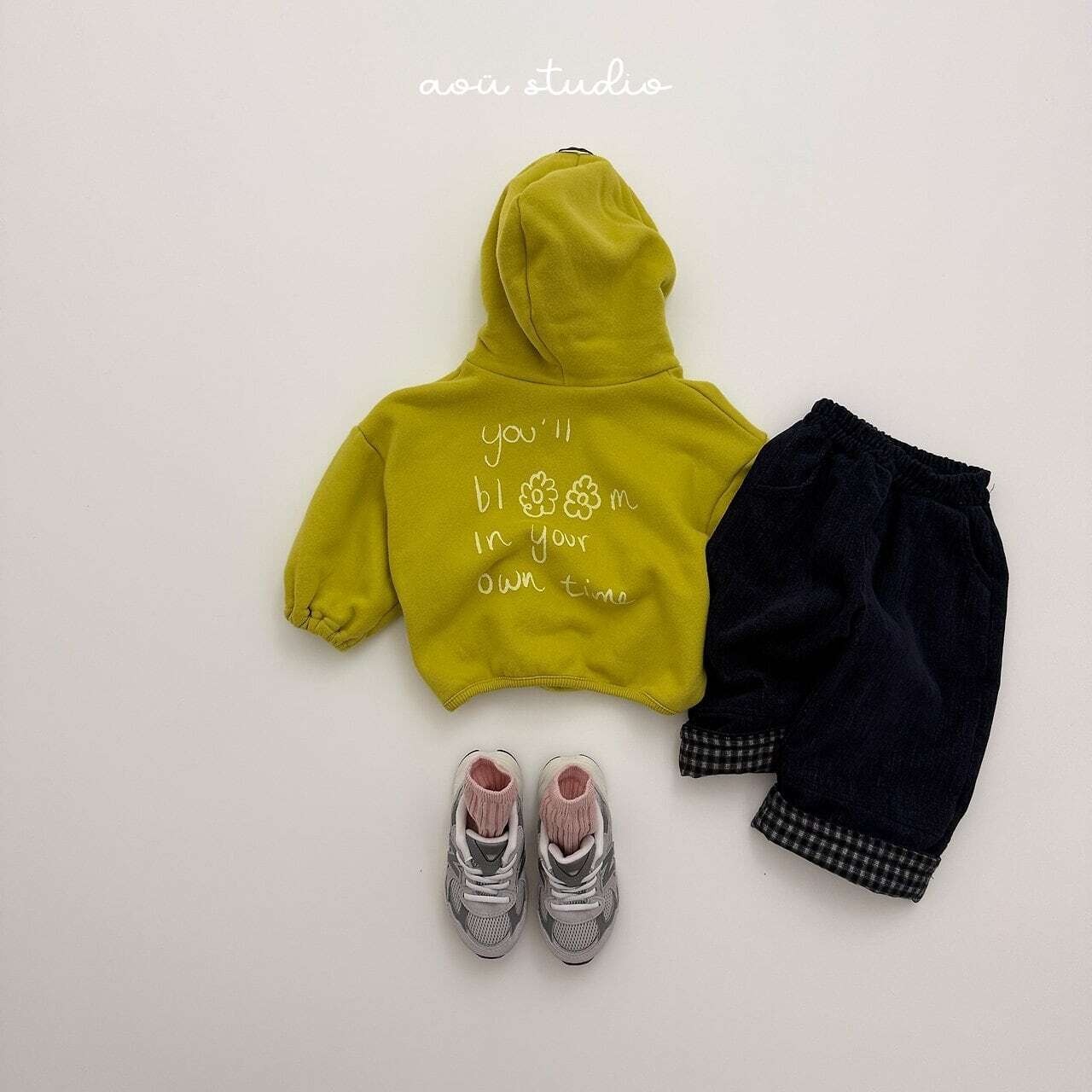 〖取寄〗韓国子供服 / 26winter / aoustudio /ボリュームシルエット フードMTM / キッズ服 *XS~L*