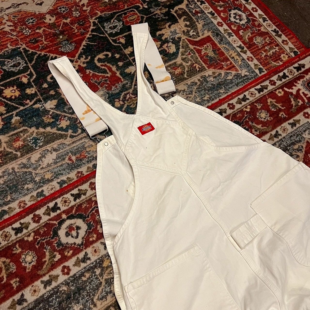 90s〜 Dickies ペインター オーバーオール ワークパンツ ホワイト