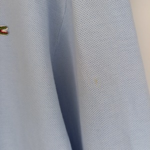 フランス製　フレラコ　ポロシャツ　長袖　刺繍ロゴ　シェルボタン　無地　ユーロ古着