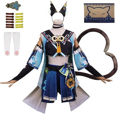 神併良品] チャスカ コスプレ ウィッグ付き チャスカ 原神 コスプレ