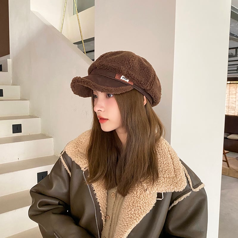 sacai ブラウン ニット帽 フリーサイズ Sacaiのニットキャップ