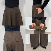 Tie belt wide curve PT/brown