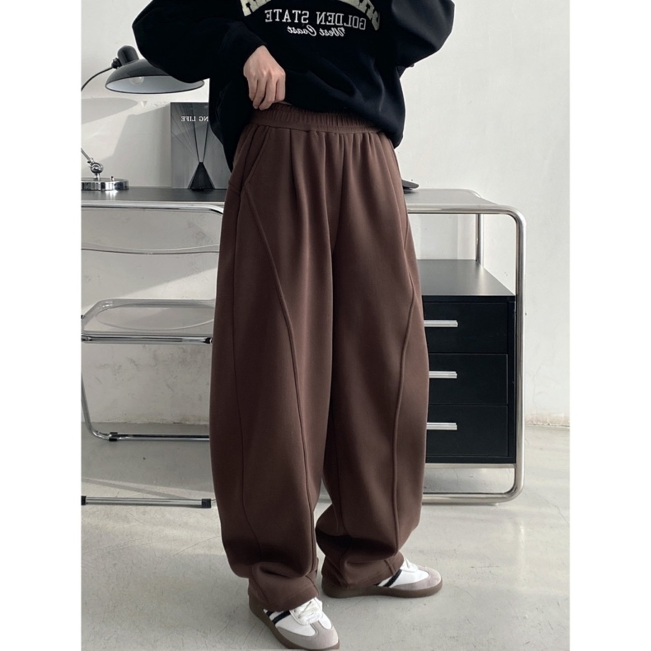 ワイドレッグスウェットパンツ　0201