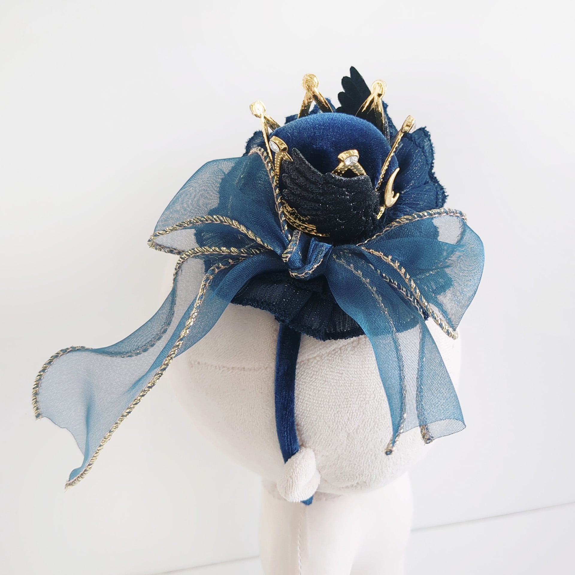 2L-1295【20cm】月と王冠のカチューシャ | Little Closet │ ぬい服