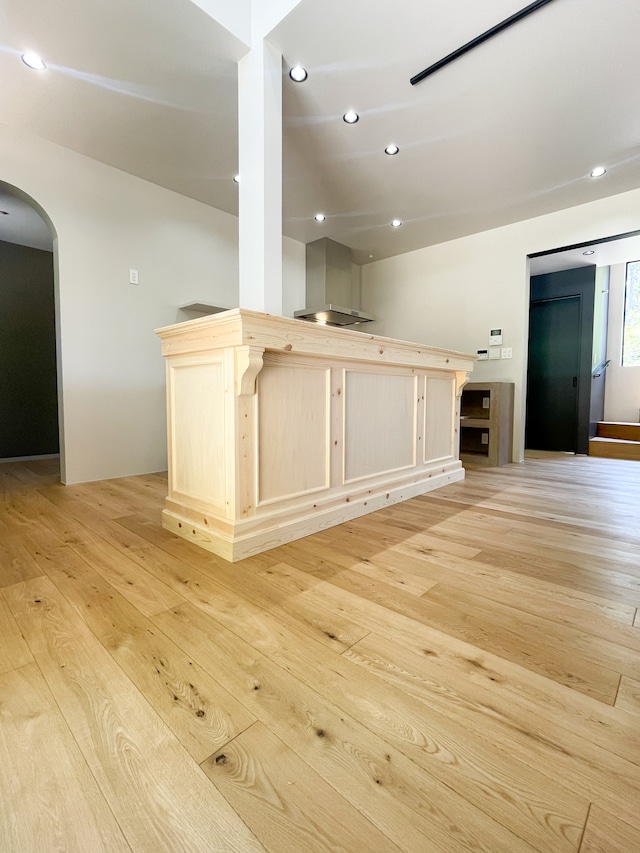 アンティーク調キッチンカウンター74 (ナチュラル・オーダーメイドレジカウンター)W2500 美容室向け店舗什器