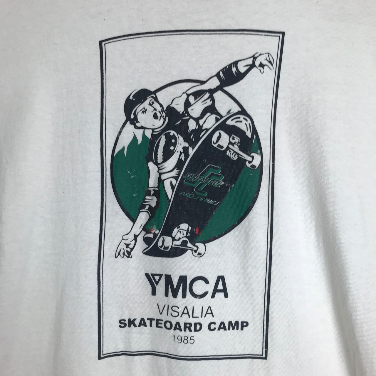 USA製 80s VINTAGE YMCA SKATEOARD CAMP × SANTA CRUZ スクリーミング 