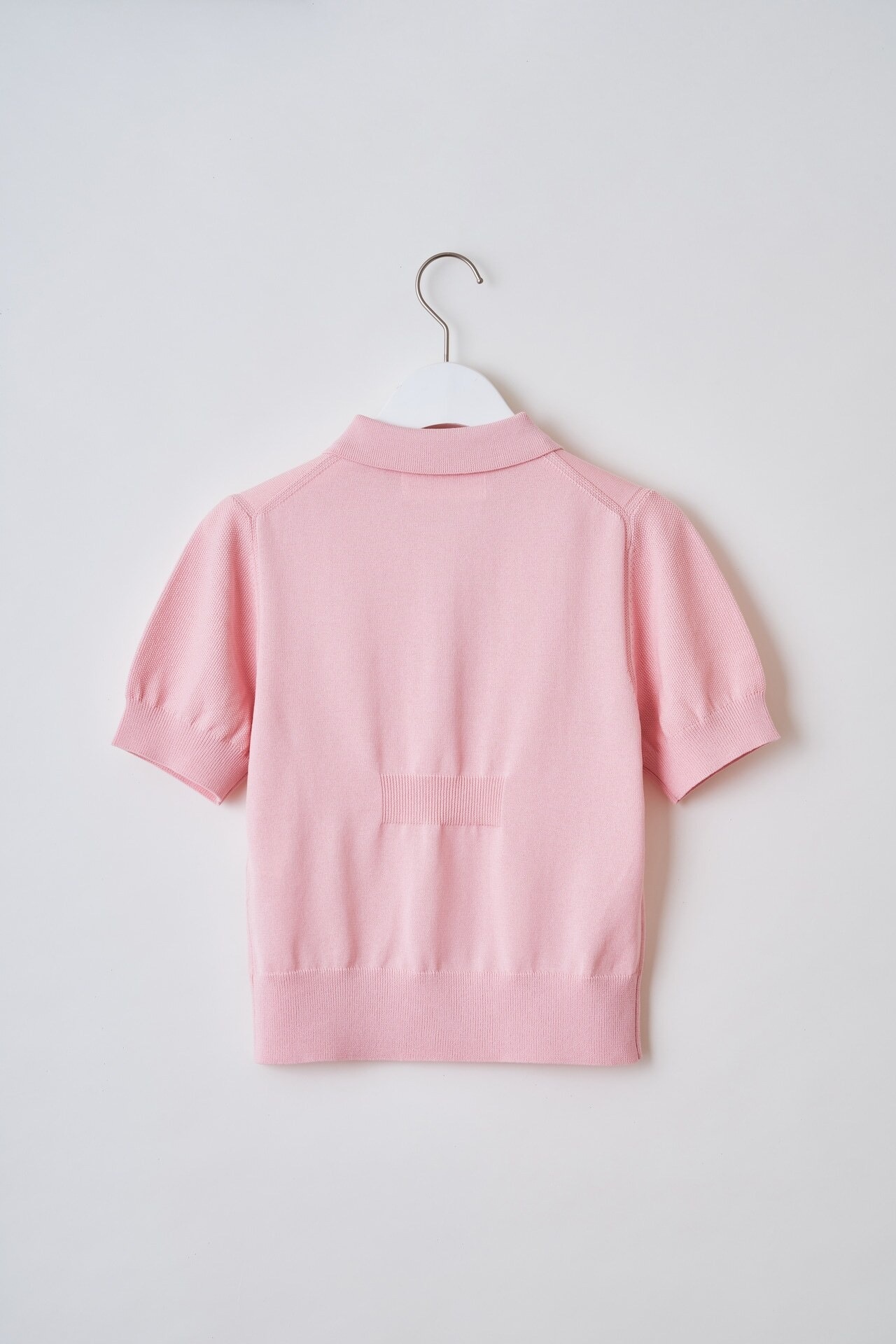 Knit polo shirt