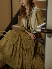 Folklorique Liane Embroidery Vest F0808