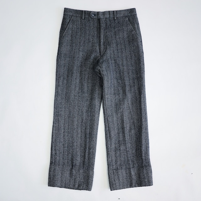 CHRISTIAN DIOR STRIPE DESIGN WOOL SLACKS PANTS