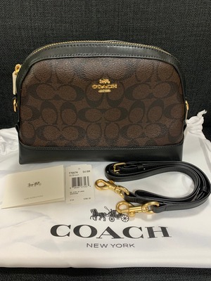 ★コーチ★coach★ドーム クロスボディ ★シグネチャー★キャンバス ★レディース ★ショルダーバッグ★ブラック★