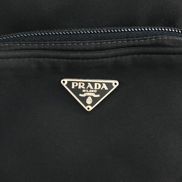 PRADA プラダ ショルダーバッグ ブラック トライアングルロゴ ナイロン ミニバッグ vintage ヴィンテージ オールド wv8zys
