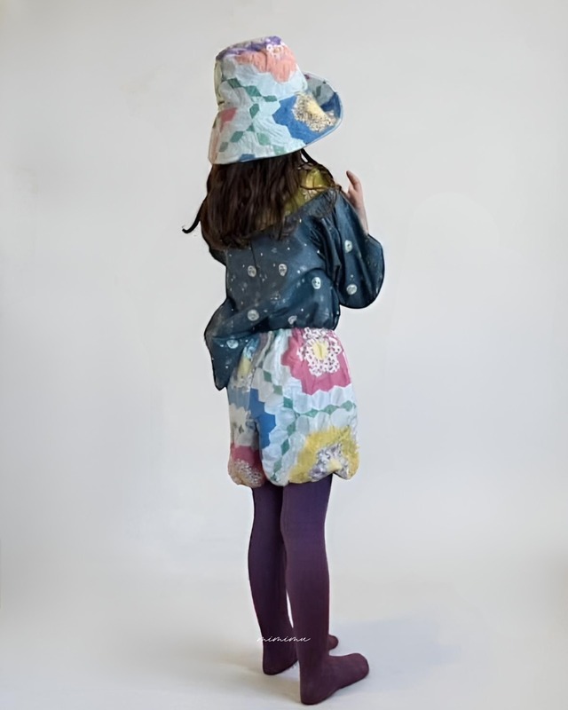 《即納》Nellie Soo / vintage quilt hat 002 (2-4Y)