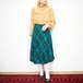 RETRO VINTAGE LOUIS JOONE CHECK PATTERNED PLEATES DESIGN WOOL SKIRT/レトロ古着チェック柄プリーツデザインウールスカート