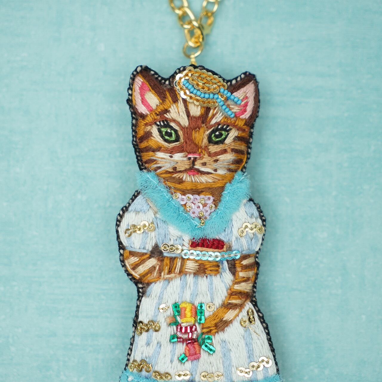 FF XIV × 伊勢丹 刺繍チャームブローチ レポリット・チョコボ FF XIV × 伊勢丹 刺繍チャームブローチ レポリット・チョコボ 刺繍