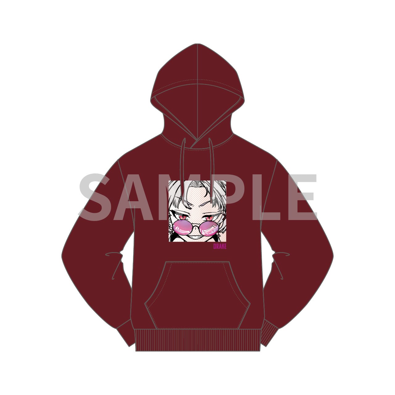 ストア限定】勝利の女神：NIKKE パーカー ドレイク（ボルドー）L/XL
