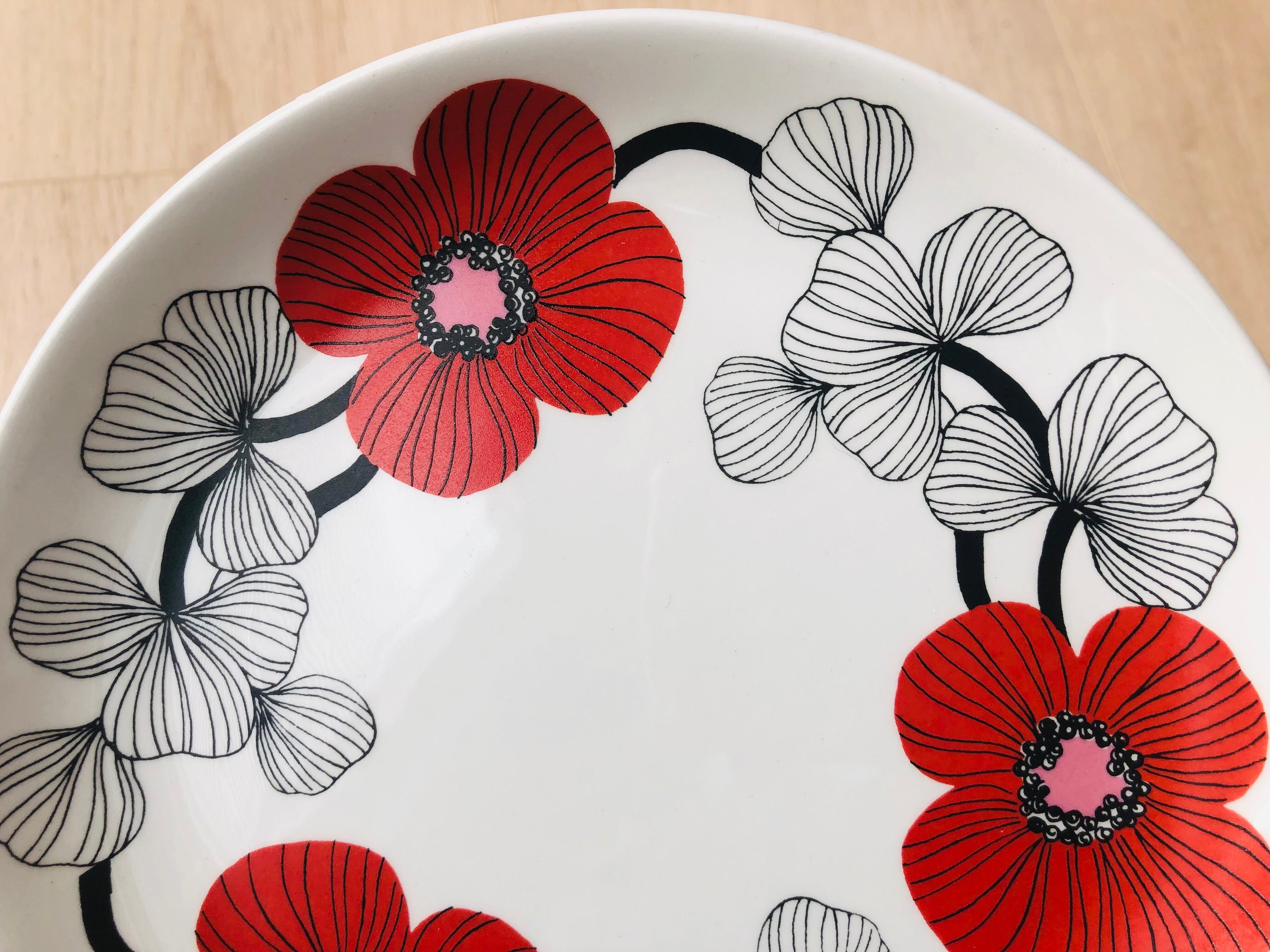 arabia ISOKUKKA 17cm plate | アラビア イソクッカ ケーキプレート 花