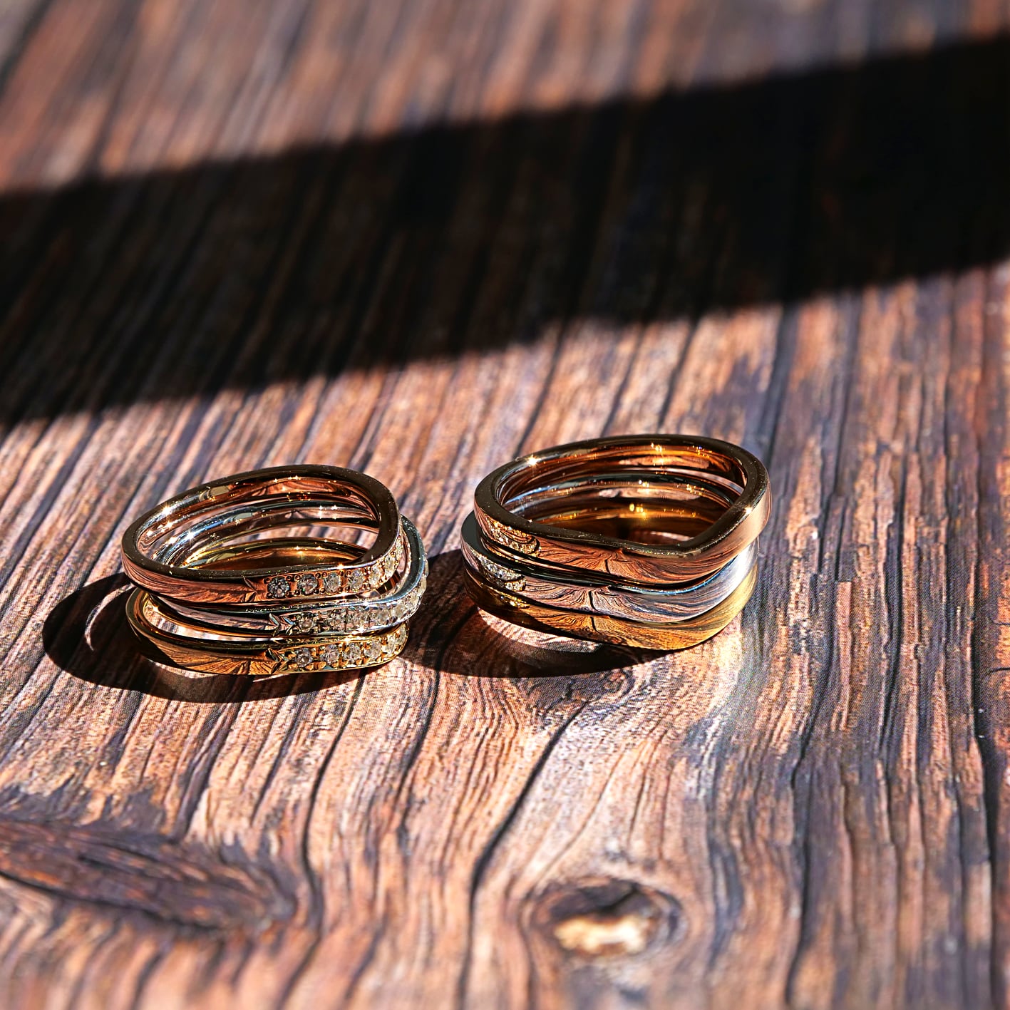 【プラチナ結婚指輪 ゴールド結婚指輪 マリッジリング】K18 Pt950 天然ダイヤモンド 結婚指輪  マリッジリング ペアリング シリーズ020