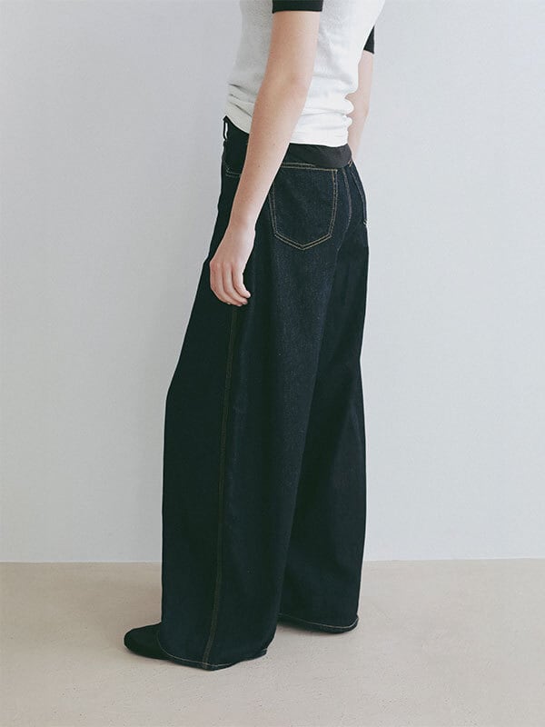 ETRE TOKYO コットンリネンカーブデニムパンツ | FLICKA ASHIYA