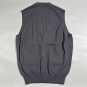 Papas パパス 前開き コットン ニットベスト サイズ M /グレー系 メンズ トラッド アイビー