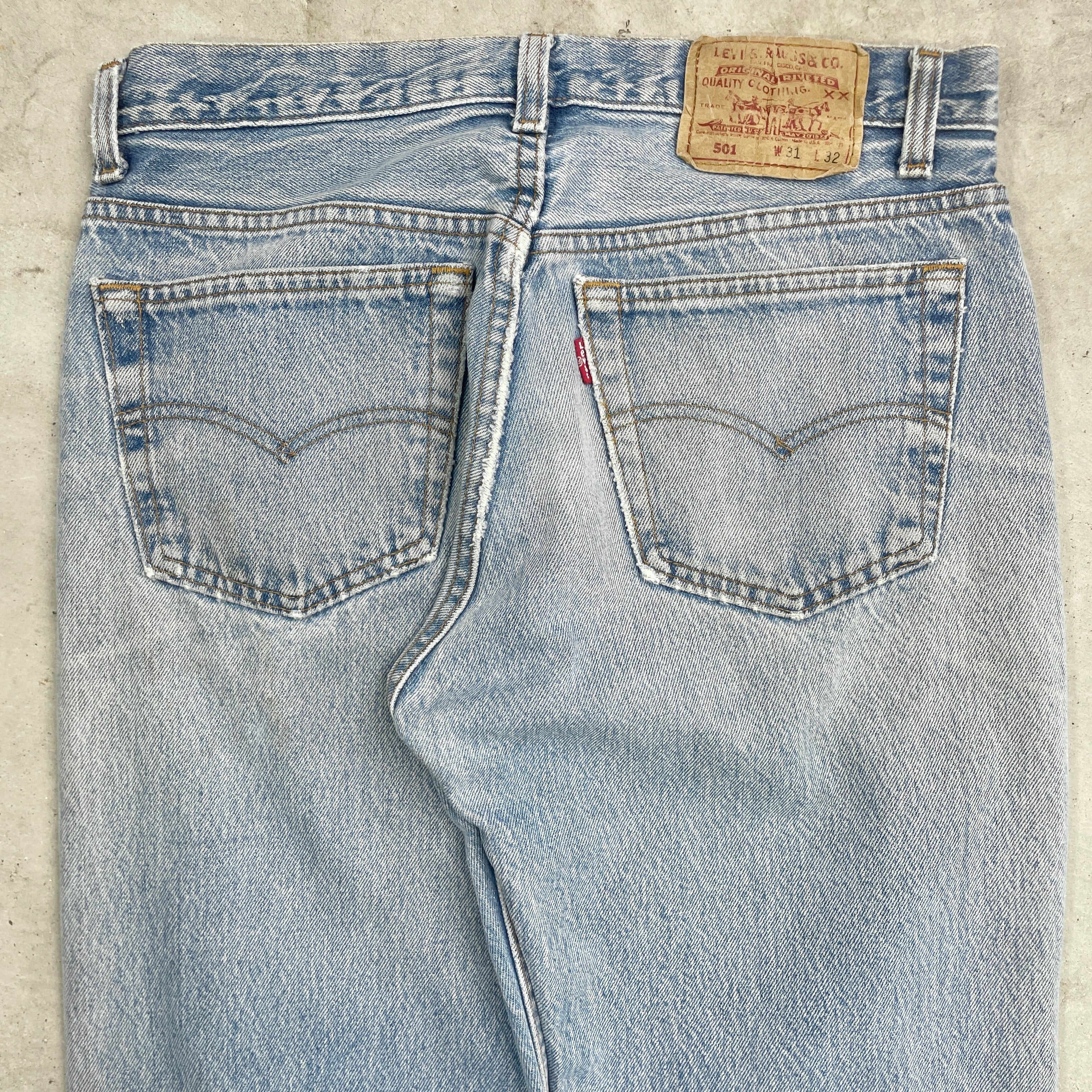 80〜90年代 USA製 Levi's リーバイス 501 ストレートデニムパンツ