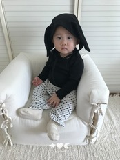 韓国子供服 / LALALAND / 26Autumn / ベベマカロン リブTシャツ / 秋服 / ベビー *6M~18M*