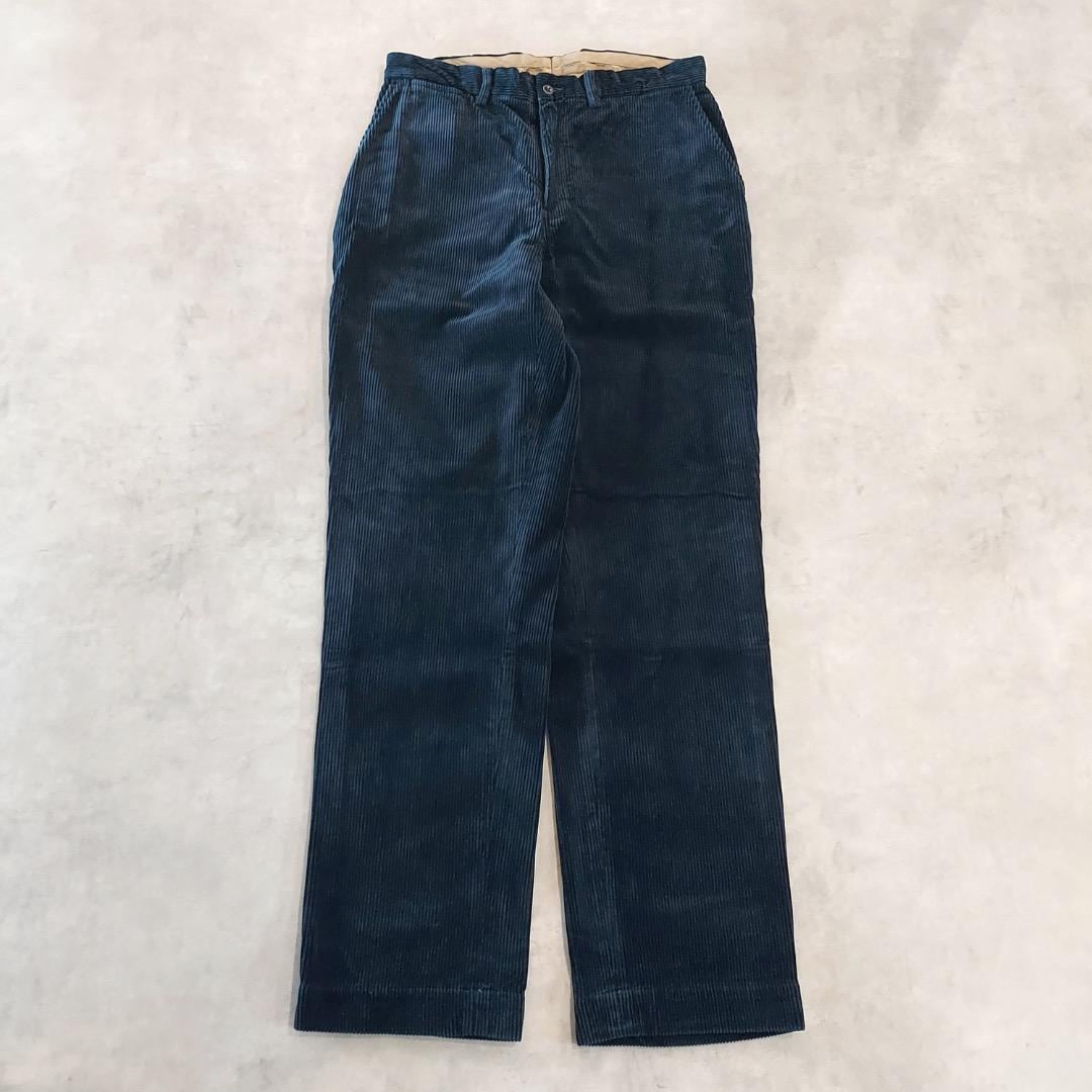 ポロバイ ラルフローレン W34 ポロチノ コーデュロイ 古着 紺 16193