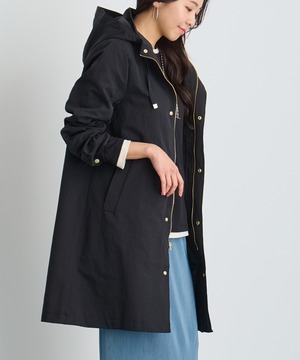 No.23501 グログランロングコート  Black