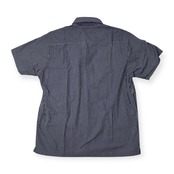 allegri アレグリ ストライプ BOX丈 半袖シャツ サイズ 48(L) /ブルー系/三陽商会/日本製