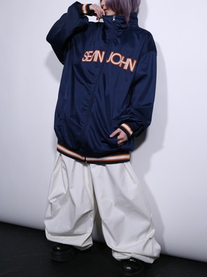 ”sean john” accent lib design satin track jacket