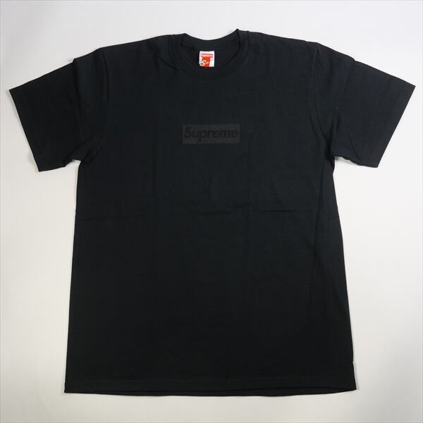 Supreme Tonal Box Logo Tee Black S ブラック黒