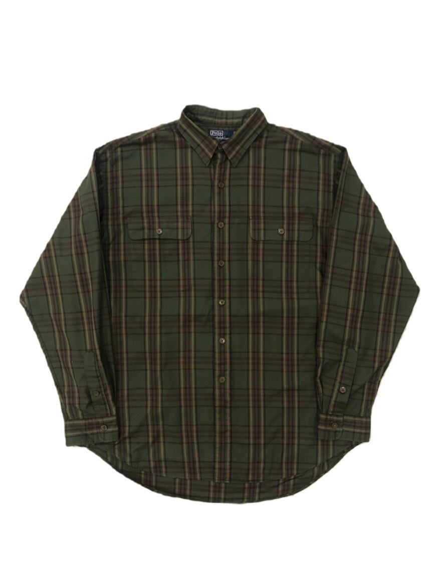 1990s "Ralph Lauren" Cotton Check Shirt