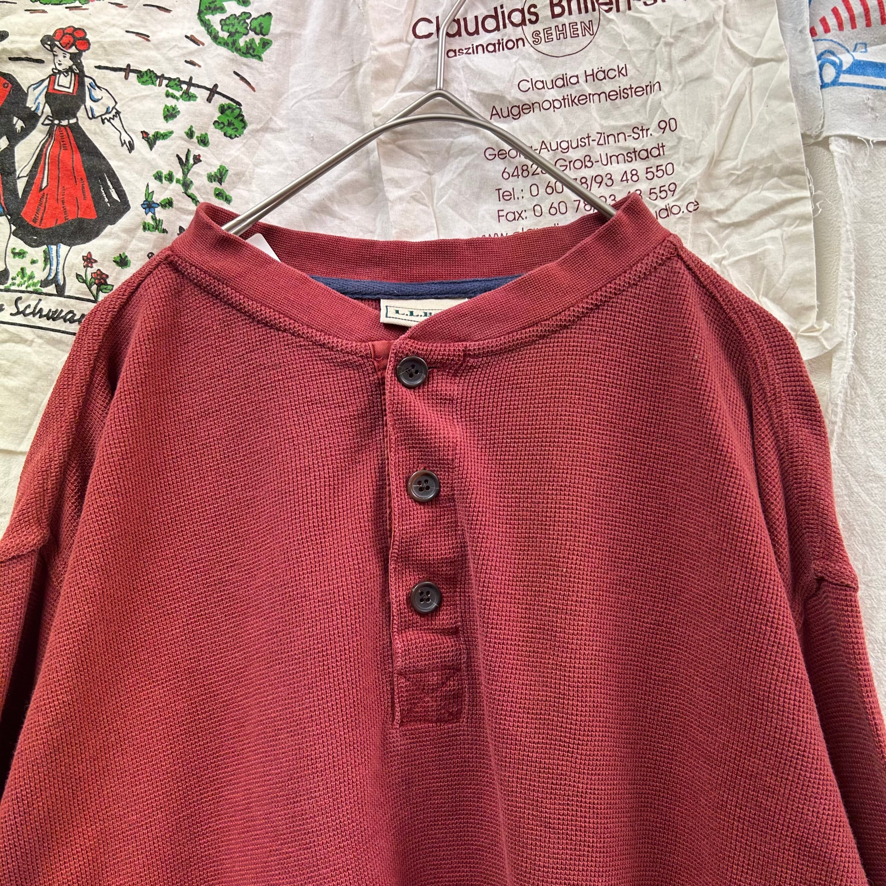 80〜90s L.L.Bean ヘンリーネック サーマル ロンT エルエルビーン ヘンリーネック 古着 USA製 80s 長袖T 80〜90s L.L.Bean ヘンリーネック サーマル ロンT エルエルビーン ヘンリーネック 古着 USA製 80s 長袖T