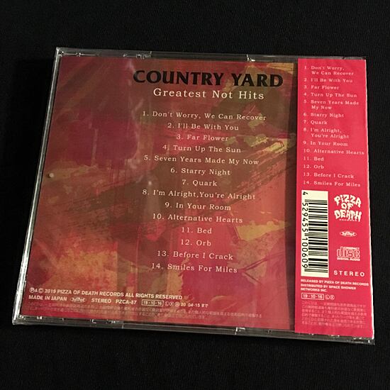 COUNTRY YARD / greatest not hits (CD)