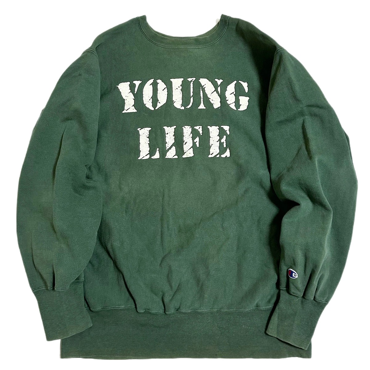 90s チャンピオン Champion リバースウィーブ スウェット YOUNG LIFE 