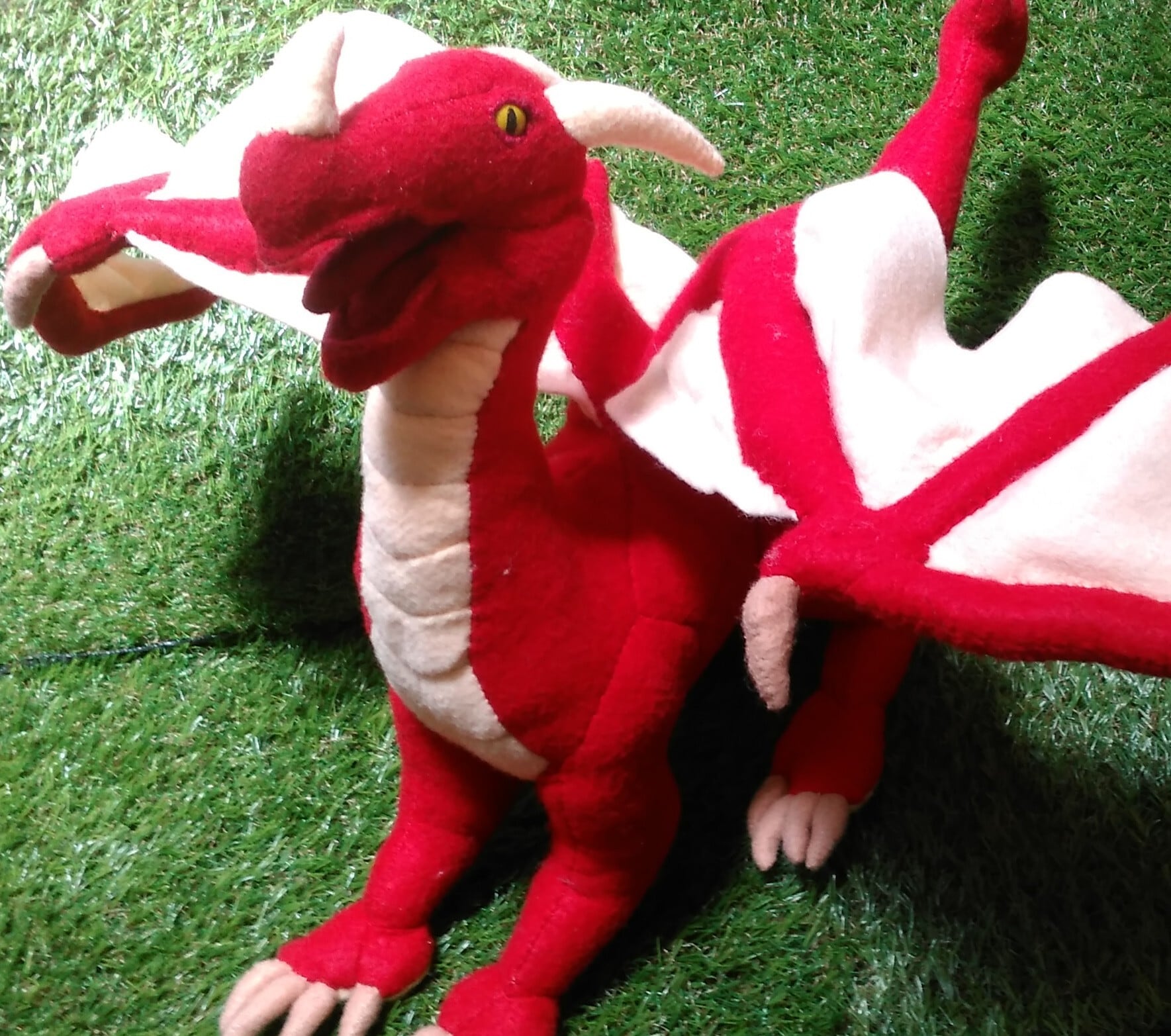 型紙】ドラゴン 4本足 ぬいぐるみ | ぱぱぃやヌイグルミ型紙ショップ