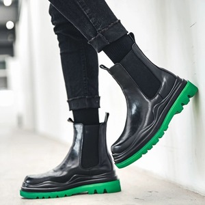 【Men】HIGH-TOP CHELSEA BOOTS WITH FUR S-1496