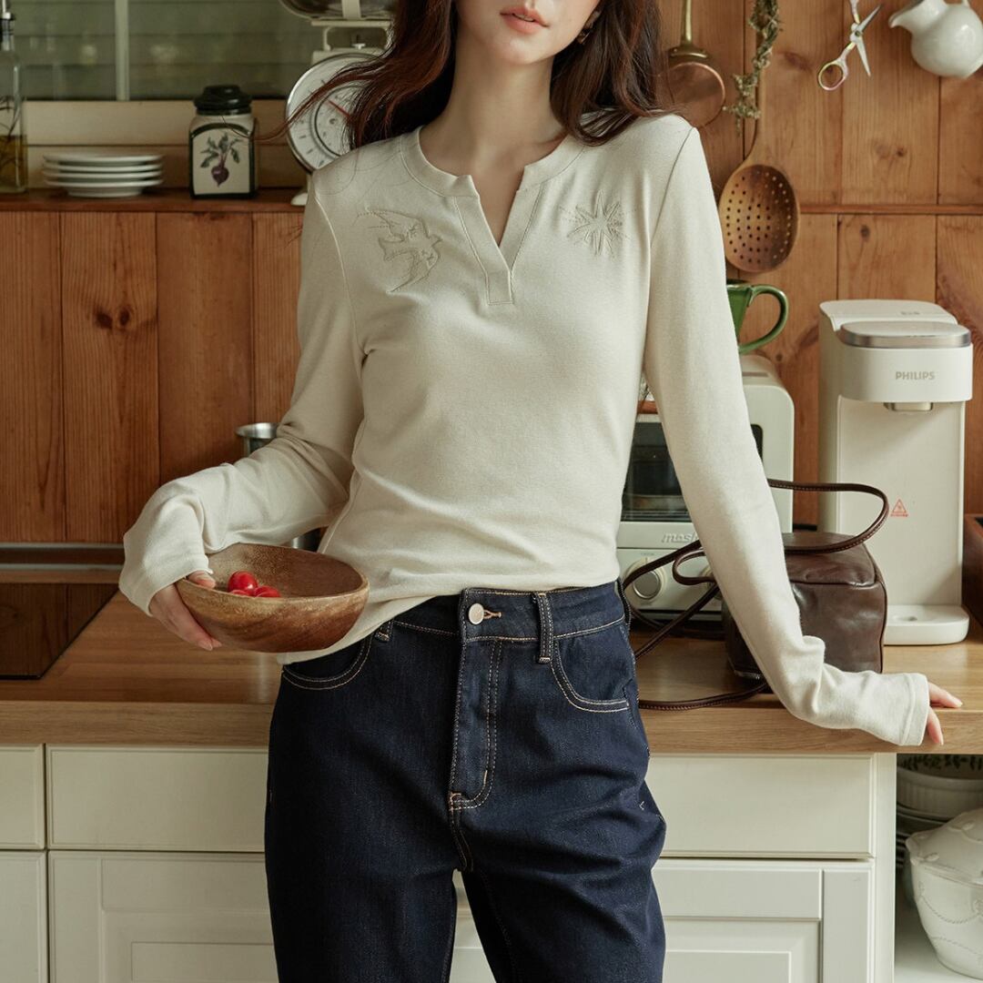 stand collar middle jacket